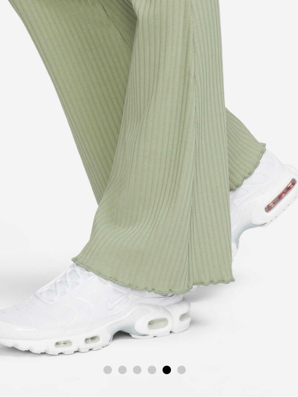 🪁Nike High-Waisted Ribbed Jersey Flared Trousers - Picture 5 of 13